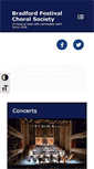 Mobile Screenshot of bradfordfestivalchoralsociety.org.uk
